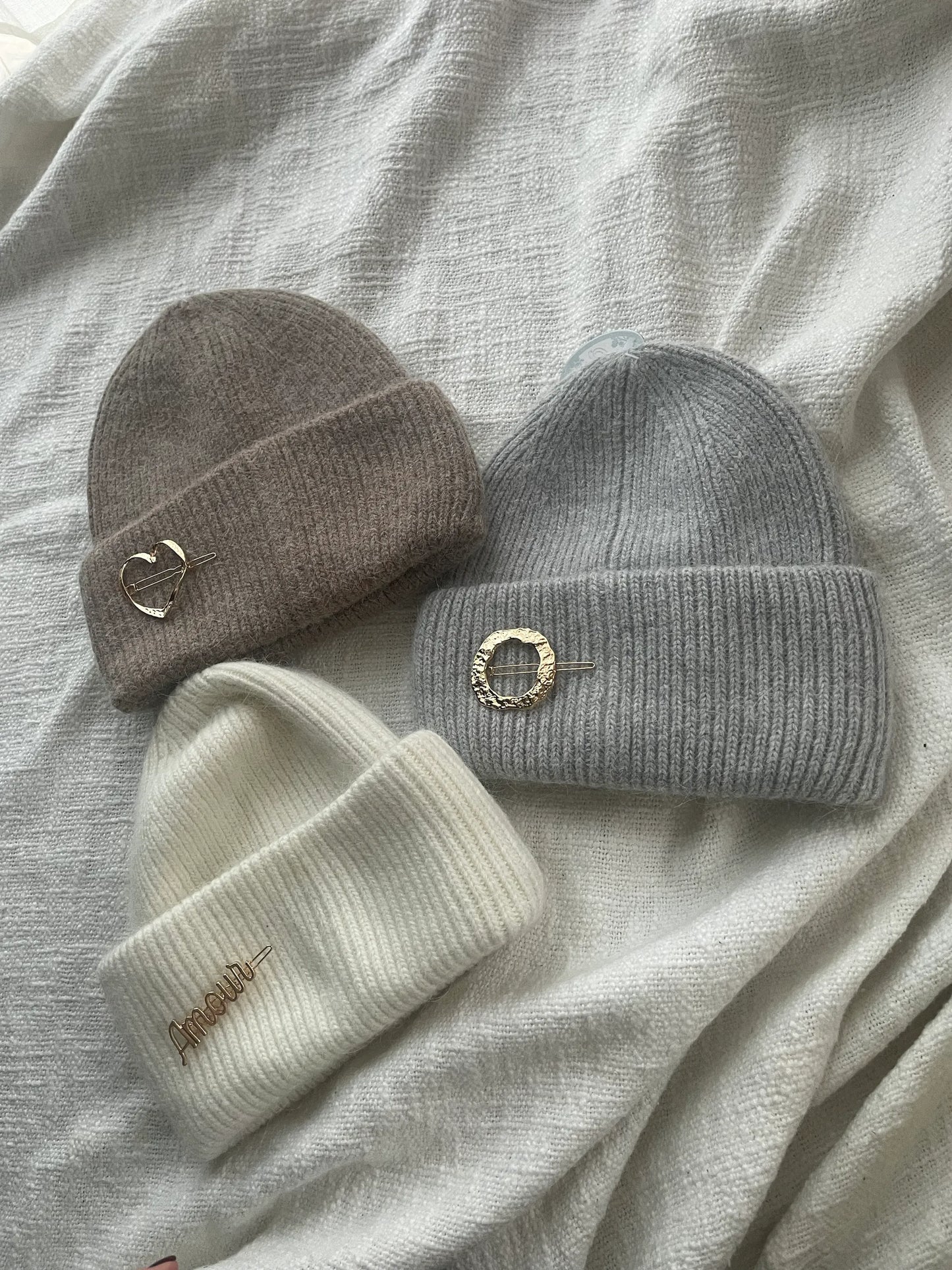 Bonnet laine et angora