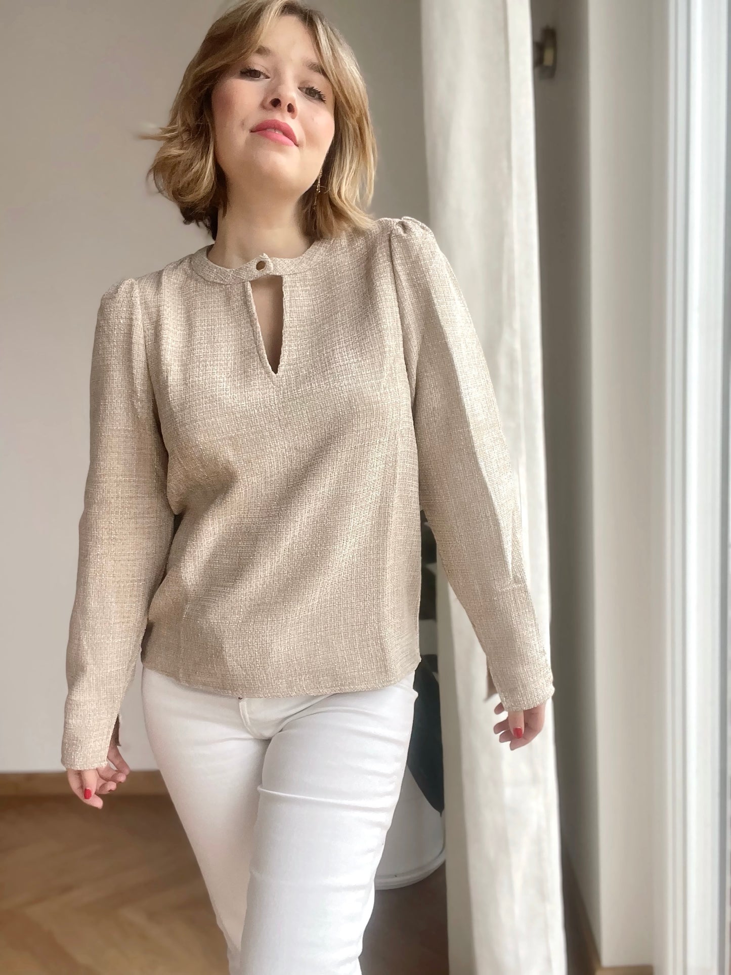 Blouse Malou taupe